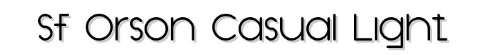 SF Orson Casual Light font